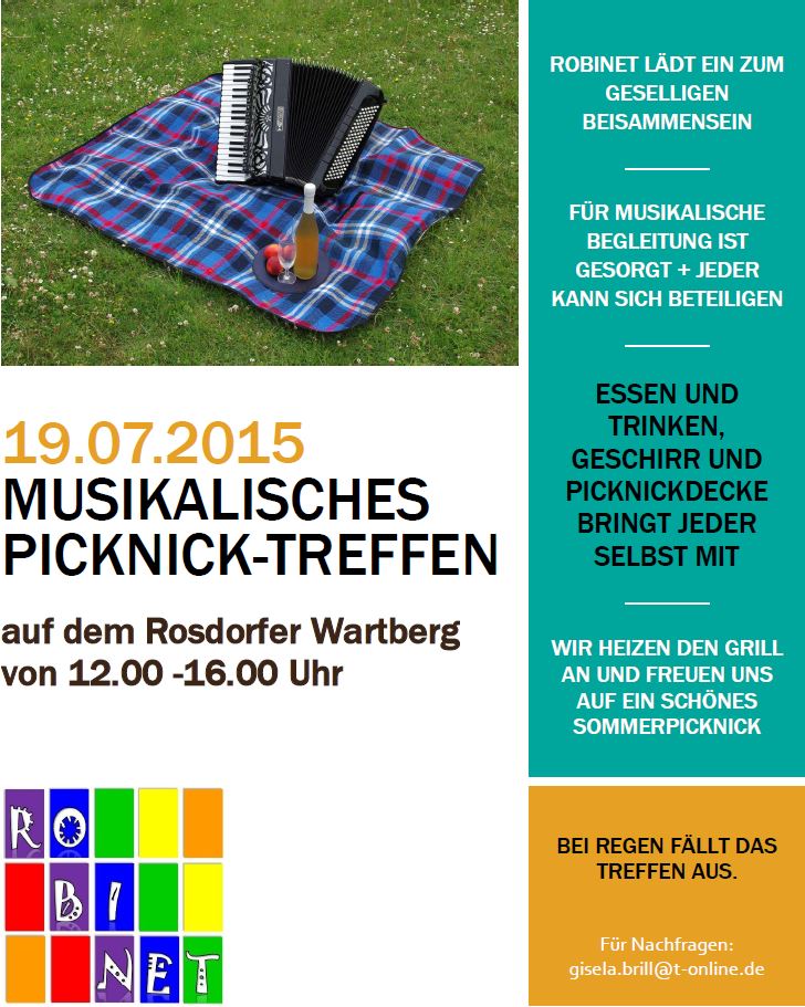 Plakat-Musikalisches Picknick